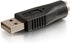 C2G Legrand USB to PS/2 Adapter, Male to Female USB to Playstation 2 Adapter to Use as USB Mouse to PS/2 Adapter, Black USB to PS/2 Keyboard Adapt...
