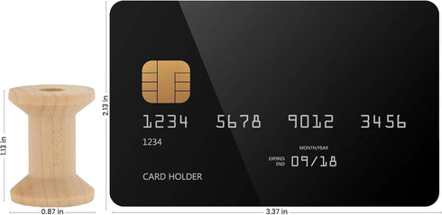 Hourglass Wooden Spools 1-1/8 x 7/8-inch Pack of 25 Birch Wood spools for Crafts and Unfinished Wood Ornaments by Woodpeckers...