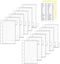 2 Sets A7 Cash Envelopes with 2pc Tab Stickers, Zipperless A7 Envelopes Cash Stuffing, Clear PP Divider Budget Binder Pockets for Personal A7 Budg...