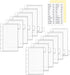 2 Sets A7 Cash Envelopes with 2pc Tab Stickers, Zipperless A7 Envelopes Cash Stuffing, Clear PP Divider Budget Binder Pockets for Personal A7 Budg...