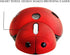 elec Space Mini Small Wireless Mouse for Kids, Cute Animal Ladybug Shape 3000DPI Portable Mobile Optical Mouse with USB Receiver Cordless Mouse fo...