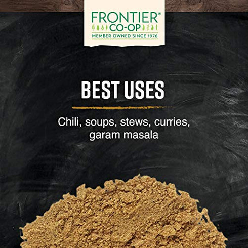 Frontier Co-op Organic Ground Cumin Seed 5.61oz Cumin Powder...