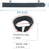 6Pcs 24" x 2" Nylon Heavy Duty Reusable Hook and Loop Cinch Straps, Adjustable Fastening Securing Cable Straps, Black...