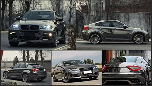 DIYAH Gloss Chrome Mirror Vinyl Car Wrap Sticker with Air Release Bubble Free Anti-Wrinkle 12" X 60" (1 FT X 5FT) (Gray)...