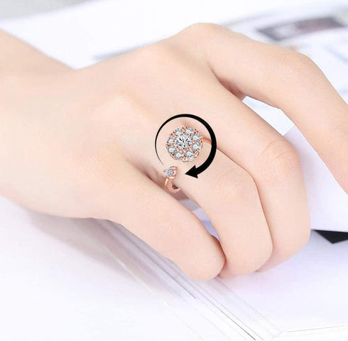 Fidget Rings for Anxiety, Anxiety Spinner Ring for Womens, Discreet Stress Relief Gifts for Daughter from Mom...