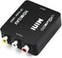 HDMI to RCA 1080P HDMI to AV 3RCA CVBs Composite Video Audio Converter Adapter Supporting PAL/NTSC with USB Charge Cable-Black...