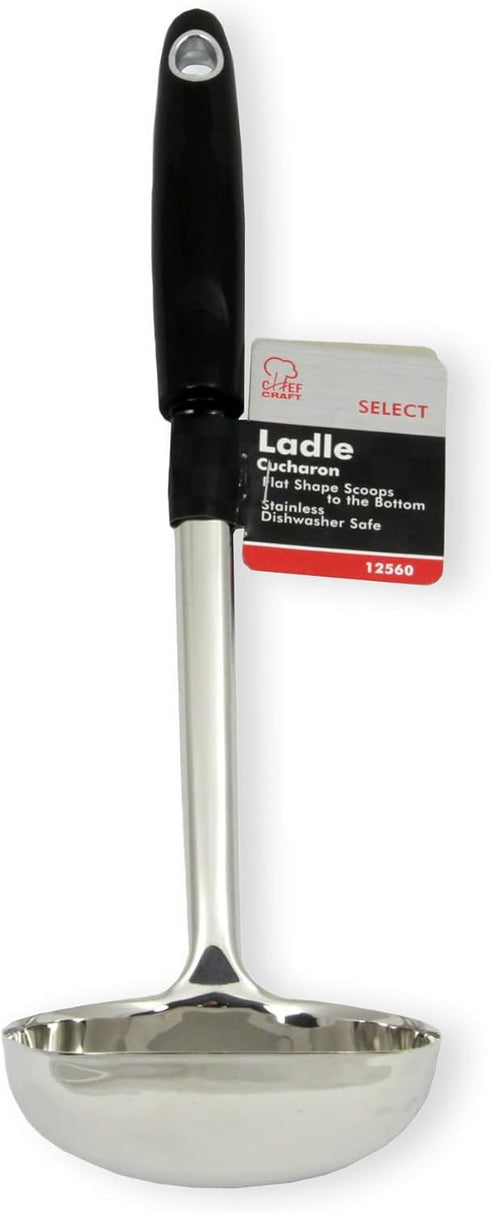 Chef Craft Select Ladle, 13 inch, Stainless Steel...