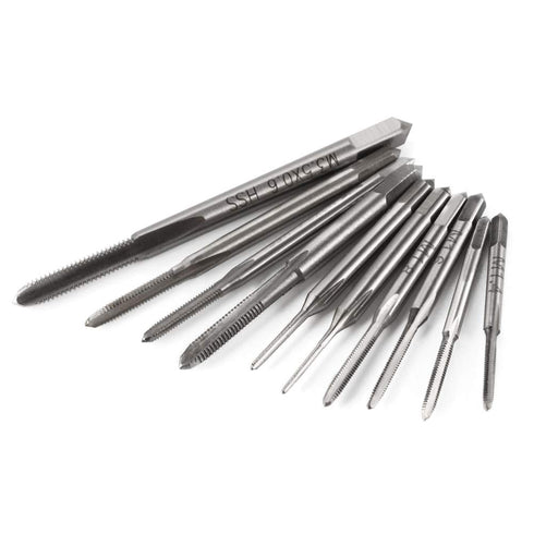 Yakamoz 10pcs Micro Taps Bits Mini Machine Screw Drill Tap Set Metric Thread Screws Plug Bit Small Tapping Bits Tool...