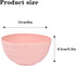Lnrkai 5 PCS Pink Cereal Bowls, 24 OZ Unbreakable Wheat Straw Bowls, Injection Molded Polypropylene (PP), Modern Style, Round, 5.9 x 3.1 Inches, D...