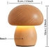 LED Creative Mushroom Table Lamp, Wood Desk Lamp, Bedroom Bedside Night Light, Dimmable Led Lighting, Creative Home Decor Table Lamp, Unique House...