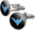 Batman Nightwing Logo Round Cufflink Set Silver Color...