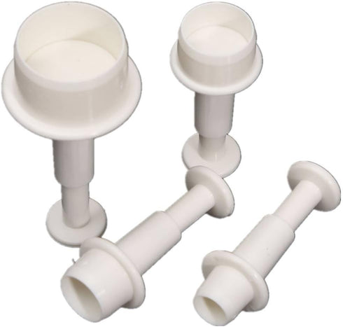 A Set of 4pcs Round Circle Cake Biscuit Cookies Mold Cutter Plunger Fondant Sugarcraft Icing Decorating...
