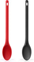 Long handle Silicone Mixing Spoon, 12" Stirring Spoons Nonstick Heat-Resistant Rubber Mixing Spoon for Cooking Baking...