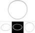 Replacement Clear Silicone, 6 Sizes Replacement Clear Silicone Gasket Sealing for Home Pressure Cooker Kitchen Tool (Diameter 24cm/9.44in)...