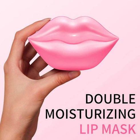 20Pcs Moisturizing/Plumping Lip Mask, Restores Moisture Mask for Dry Lips and Lines Overnight Care, Gel Treatment Masks (Pink)...