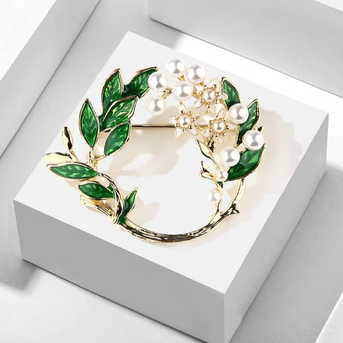 Gardenia Brooch, Jewelry Gift for Women, Girls, Ladies, Exquisite Packaging...
