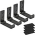 Folding Coat Hooks, Foldable Wall Hooks for Hanging Aluminum Alloy Cloth Hanger Coat Hanger Headphones Holder Headset Wall Hanger Hook- Pack of 4...
