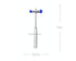 EMI Buck Neurological Reflex Testing Medical Hammer - Comes with Needle and Brush (Royal)...