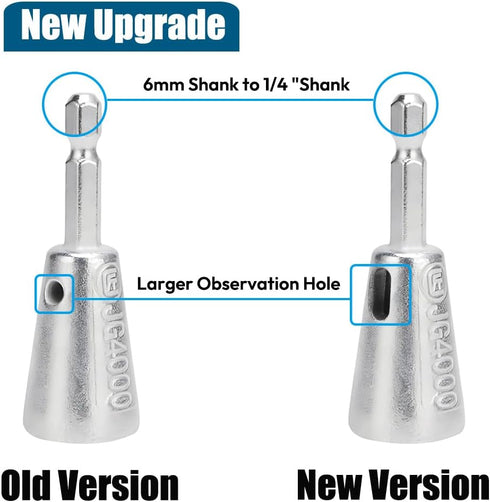 2024 New Upgrade 2pcs Wire Twisting Tool for Drill, 1/4" Hex Shank Cable Wire Twister and Stripper for Electricians, Wire Stripping Tool Wire Nut ...
