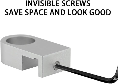 MiOYOOW Tube Fixture Holder, Mini Aquarium Fixing Clamp Anti Overflow Aquarium Pipe Clip with Screw & Screwdriver for Fish Tank Aquarium (L)...
