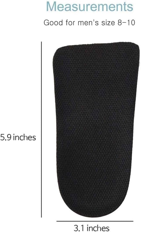 3/4 Inch(18mm) Leg Length Discrepancy Lifts for Men and Women (2 Small Lefts) Black...