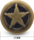 12 Pcs Bronze Jeans Button No Sew Replacement Buttons for Jeans and Jackets 15mm...