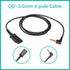 3.5mm Headset Adapter Cable Compatible with Plantronics QD for Android Cell Phone Smartphone Tablet Mac Laptop & Other Smart Devices with Single 3...