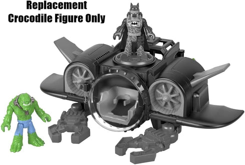 Replacement Part for Fisher-Price Imaginext DC Super-Friends Batsub Playset - GMP49 ~ Replacement Killer Crocodile Figure ~ Green with Blue Pants...