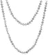 COLORFUL BLING 60-inch Long Hand Knotted Crystal Beaded Endless Strand Necklace Glass Beads Multi Layer Infinity Lariat for Women Men 1920s Flappe...
