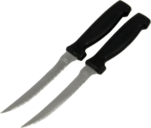 Chef Craft Select Vegetable Knife, 4.5 inch blade 8.5 inches in length 2 piece set, Stainless Steel/Black...