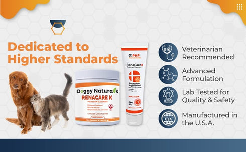 RenaCare K is for Renal K (Potassium Gluconate) Potassium Supplement Gel for Dogs and Cats, (5 oz) with Maple Flavor (Made in U.S.A)...