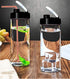 Sun's Tea Glass Travel Mug | Shaker Bottle | Water Tumbler | Water Glasses | 20oz with Lid | Ultra Clear Glass | Non-Plastic...