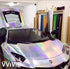 VViViD Silver Holographic Chrome Vinyl Wrap Rainbow Finish Roll DIY Air-Release Adhesive Film (1ft x 5ft)...