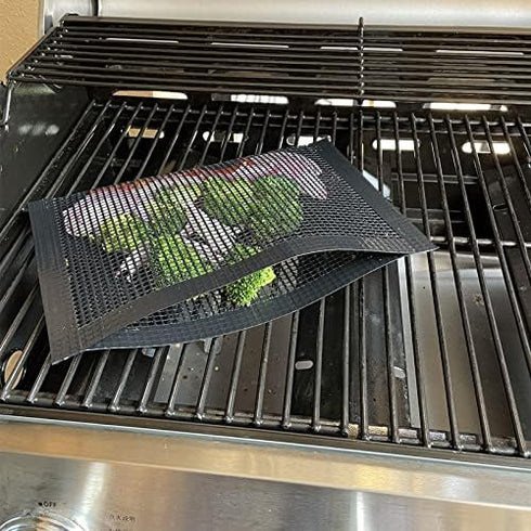 Bluedrop Large BBQ Mesh Bags Non Stick Toaster Baking Bags Barbecue Mat Outdoor Picnic Tool 30x40CM Pack of 2...