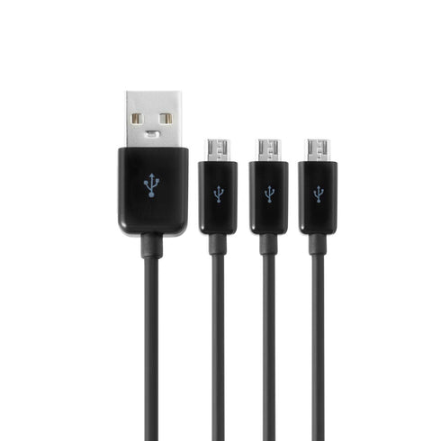 Herfair 3-in-1 Micro USB Splitter, 480Mbps Data Sync, 3 USB to Multi Micro USB Adapter Wires Leads for All Micro USB Equipped Devices......