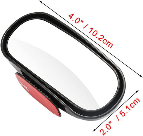 Blind Spot Mirrors adjustable Rearview Mirror Baby Car Mirrors,Strong Adhesive HD Glass Convex,stick on Side mirror or inner mirror or anywhere el...