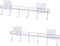 YYaaloa 2Pack of Wall Hooks Coat Hat Hook White Rack with 6 Hooks Key Hanger Clothes Holder Coffee Mug Holder Kitchen Bathroom Housekeeper Home Or...