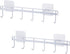 YYaaloa 2Pack of Wall Hooks Coat Hat Hook White Rack with 6 Hooks Key Hanger Clothes Holder Coffee Mug Holder Kitchen Bathroom Housekeeper Home Or...