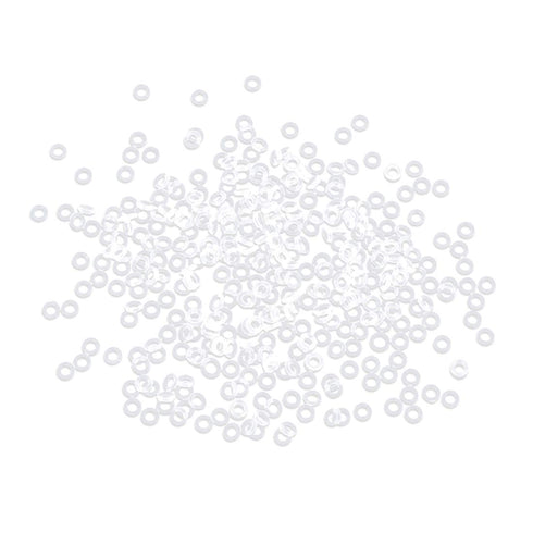 X AUTOHAUX Silicone O-Rings, 4mm OD 2mm ID 1mm Width VMQ Seal Gasket for Compressor Valves Pipe Repair, White, Pack of 400...