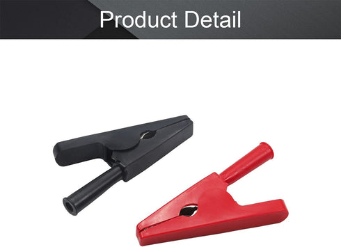 Fielect 2Pcs Alligator Clips 32A Full Insulated Crocodile Clips Clamp with 4mm Banana Jack Plug for Automotive Car Battery Electrical Testing Gree...