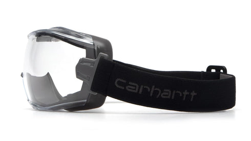 Carhartt Safety Goggle Kit With Clear And Gray Interchangeable Anti Fog Lens ANSI Rated...