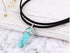 Kercisbeauty Black Wrap Velvet Choker with Green Gemstones Healing Stones Women Girls Everyday Boho Necklace Gift Her Jewelry Hippie Crystal...