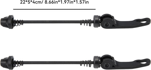 2 Pairs Quick Release Skewers, Aluminum Alloy Mountain Bike Axle Wheel Hub Fit Front and Rear Clip Bolt Lever Axle Bicycle Front Axle Hollow Hub A...