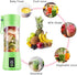 Portable, Personal Mixer Rechargeable with USB, Mini Blender for Smoothie, Fruit Juice, Milk Shakes, 380ml, Six 3D Blades for, 9.12x3.25x3.25 inch...