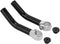 Dilwe VGEBY1 Handlebar End, 1 Pair Aluminum Alloy Handlebar Grip End End with Stopper for 22.2mm Handlebar Replacement(Black)...