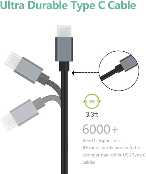 Rapid USB C Car Charger, Compatible for Samsung Galaxy S23/S22/S21/Note 20/Ultra/10/Plus/9/8/S20/S10+/S10e/S9/S8/A50/A70, Quick Charge 3.0 Dual US...