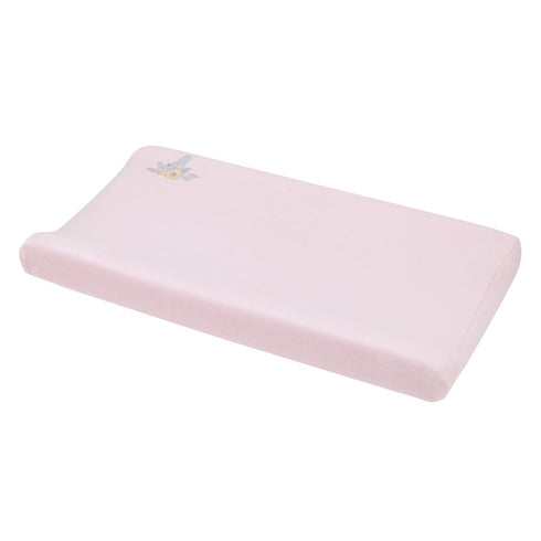 NoJo Disney Sweet Princess Pink and Light Blue Appliqued Glass Slipper Contoured Changing Pad Cover...