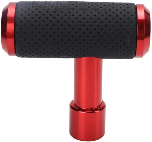 Car Shift Knob, Car Shift Gear Knob T Shaped Universal Manual/Automatic Gear Shifter Knob Replacement Part (Red)...