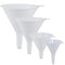 Plastic Funnel for Automotive Use - Kitchen Funnels for Filling Bottles, Jars, Containers or Lab Use - Oil Funnel for Gas, Car Oil, Lubricants and...