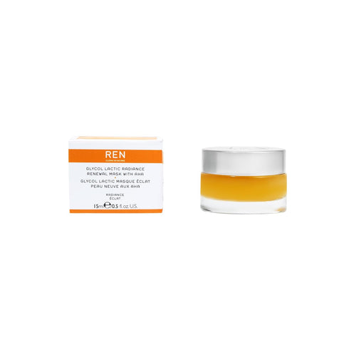REN Clean Skincare - Glycol Lactic Radiance Renewal Mask - 10 Minute Exfoliating Face Mask - Skincare Facial Mask for Radiant, Nourished Skin...